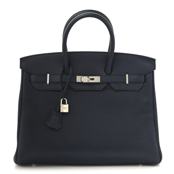 Hermes Togo Birkin 35 Bleu Indigo