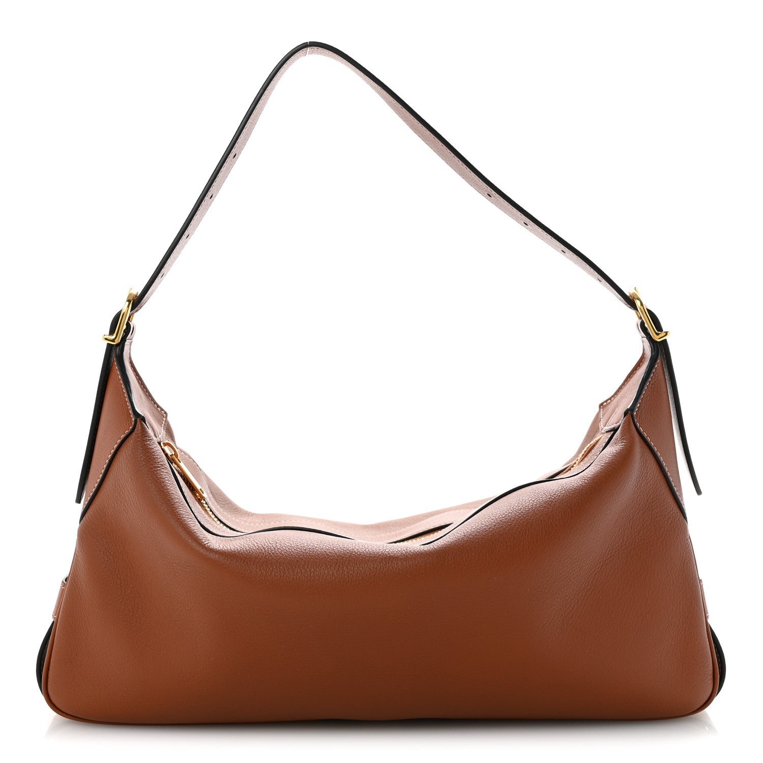 Celine Supple Calfskin Medium Romy Shoulder Bag Tan