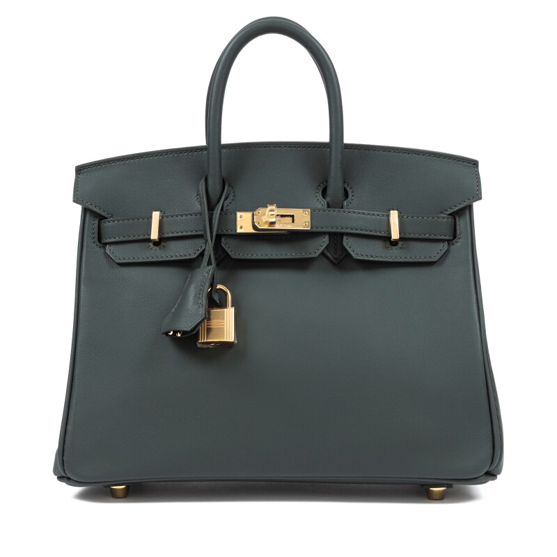 Vert Mangrove Swift Birkin 25 Permabrass Hardware, 2025
