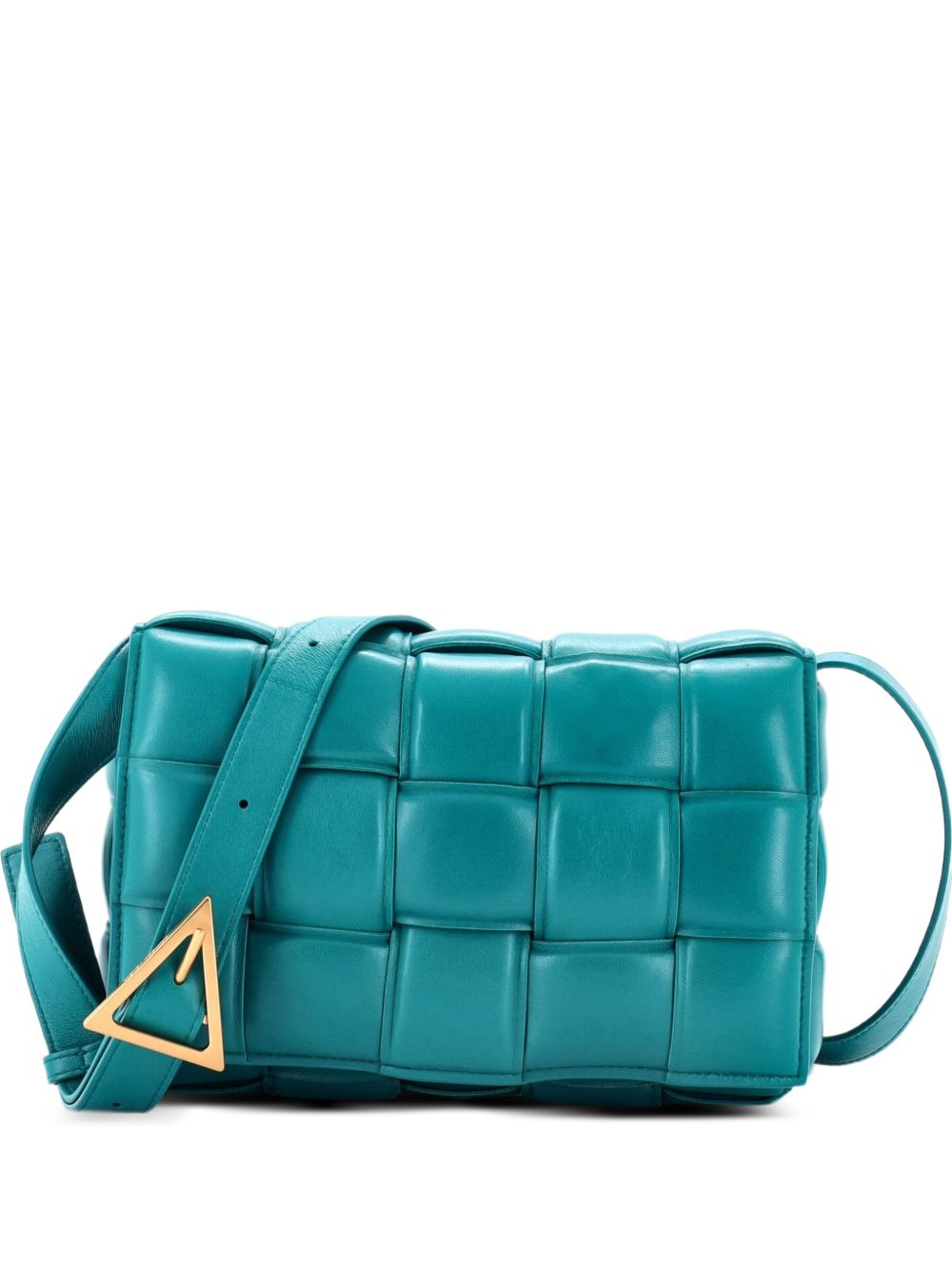 Cassette Padded Maxi Intrecciato Leather crossbody bag
