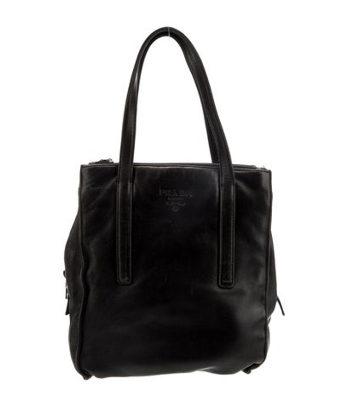 Prada Enameled Metal Triangle Tote Vintage