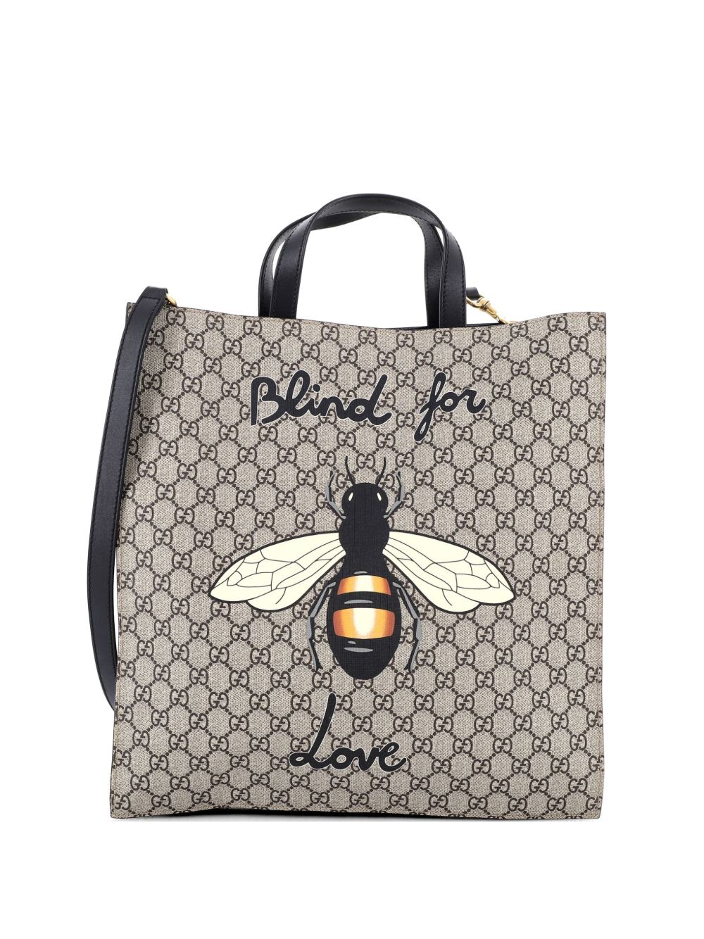 Convertible Soft Open Printed GG Coated Canvas Tall tote bag
