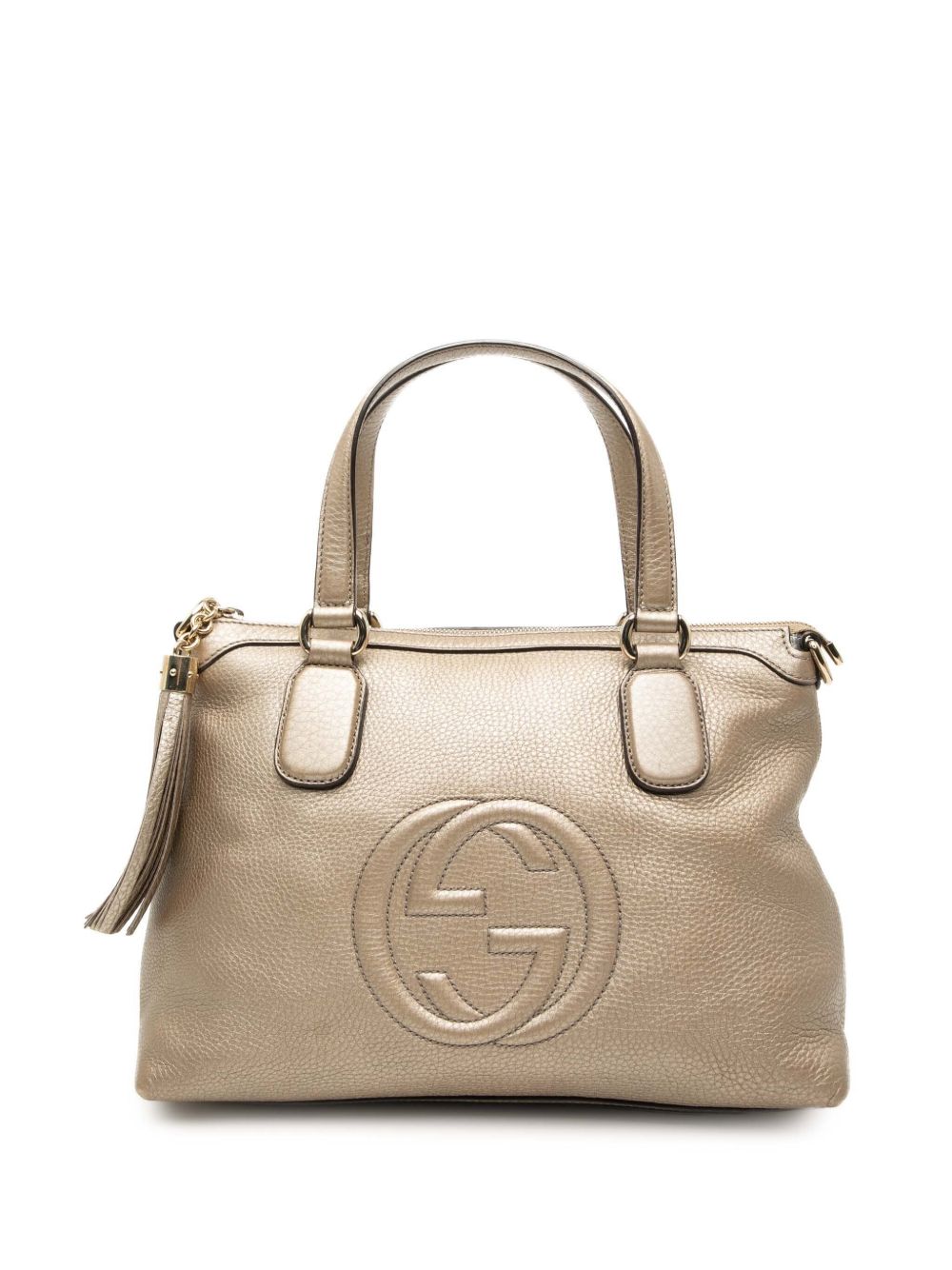 2000-2015 Small Metallic Leather Soho Working satchel