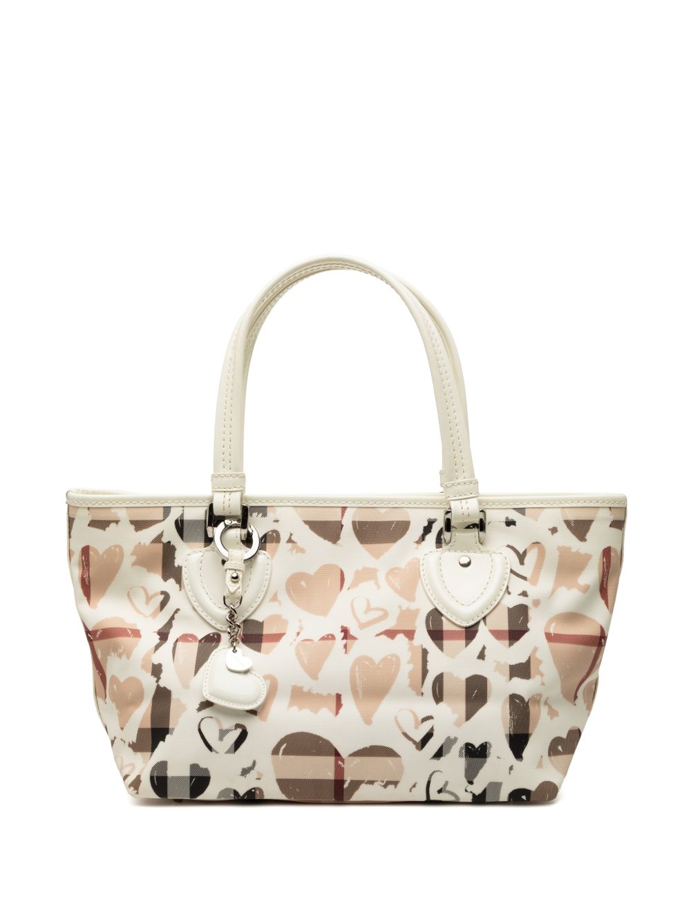 2000-2017 House Check Coated Canvas Hearts Gracie tote bag