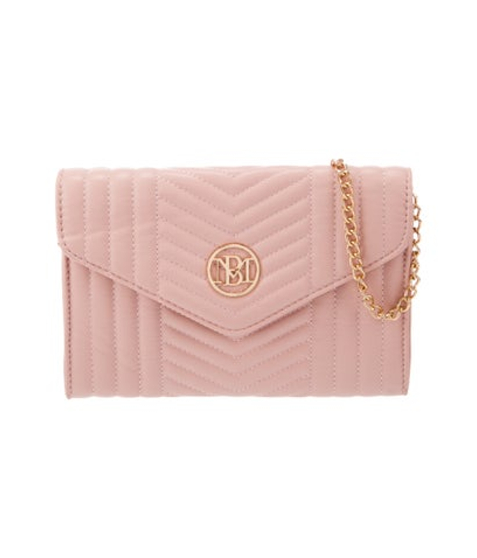 Badgley Mischka Mischka Leather Clutch W Tags