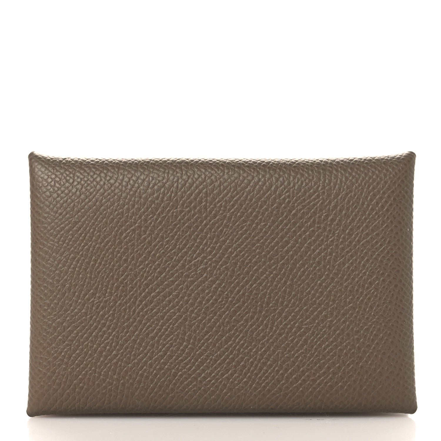 Hermes Epsom Calvi Card Case Etoupe