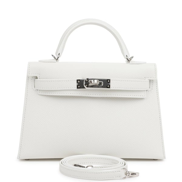 Hermes Hermes Kelly Sellier 20 New White Epsom Palladium Hardware Payment 1 for JJ only