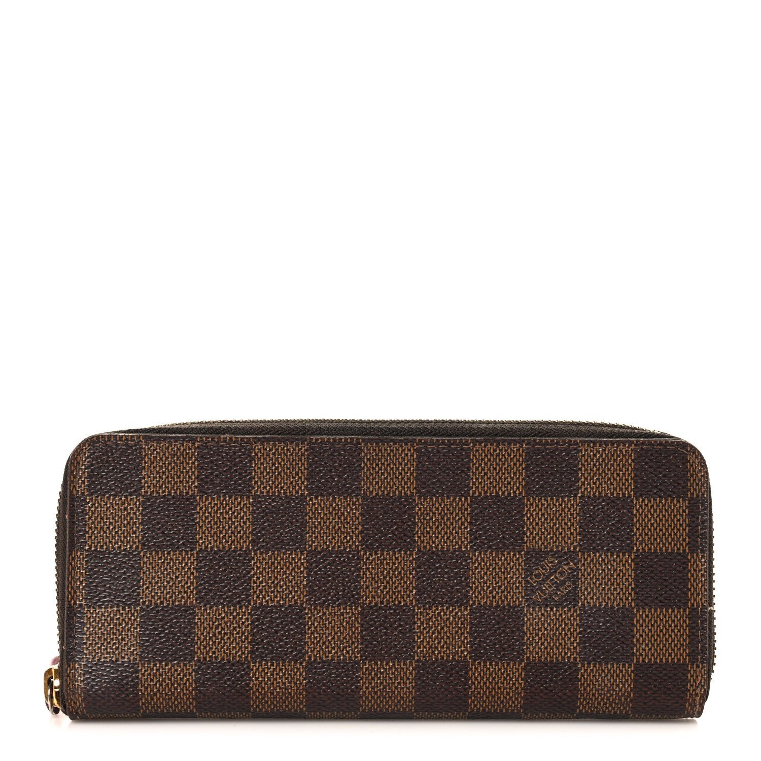 Louis Vuitton Damier Ebene Clemence Wallet Cherry