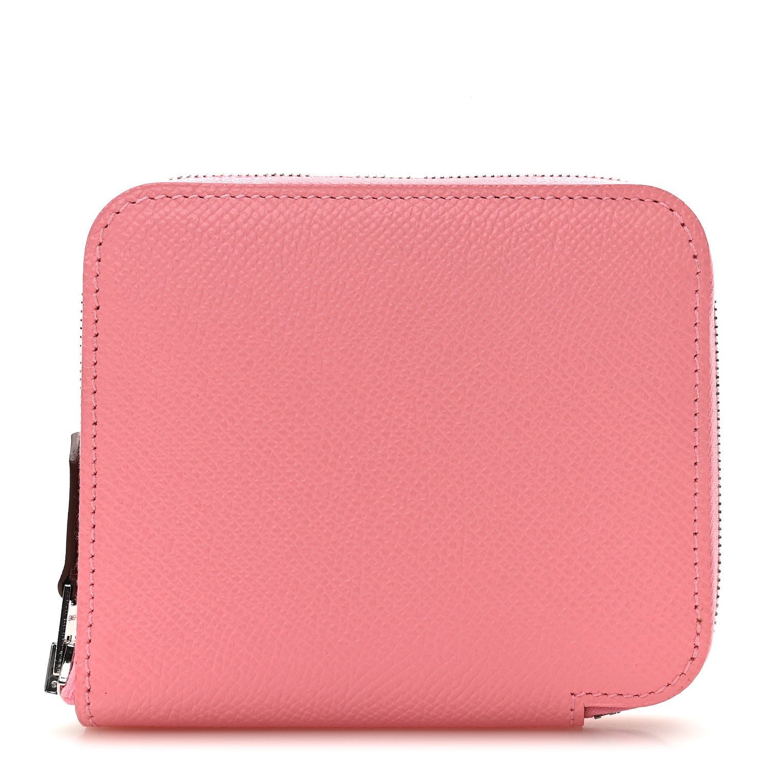 Hermes Epsom Silk'In Compact Wallet Rose Confetti