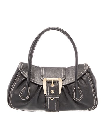 Leather Top Handle Bag