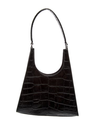 Embossed Leather Shoulder Bag