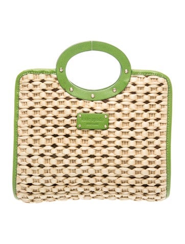 Straw Top Handle Bag