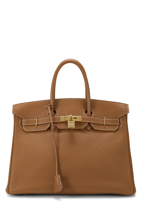 Hermes Gold Evergrain Birkin 35