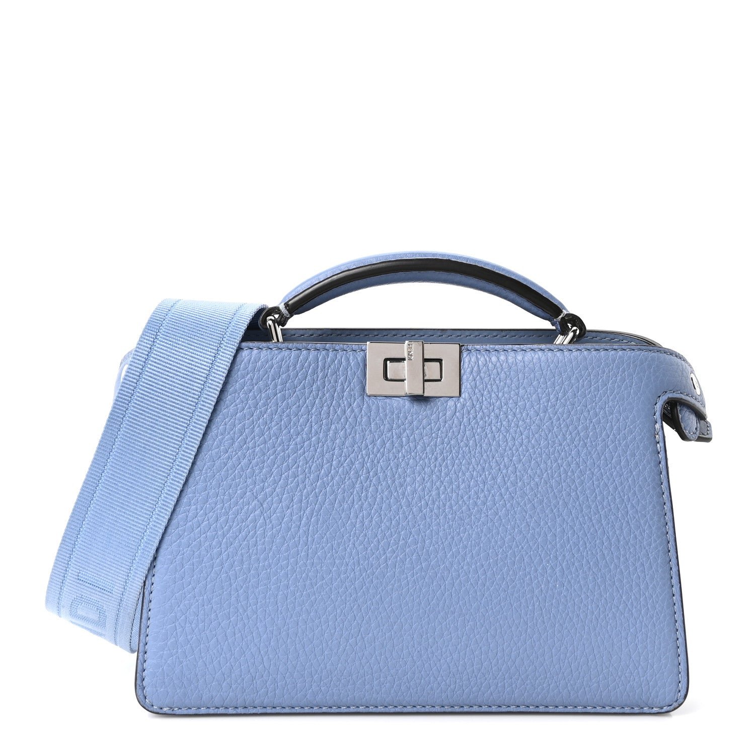 Fendi Cuoio Romano Vitello Cover Bi-Color Peekaboo I See U X Cross Satchel Tempesta