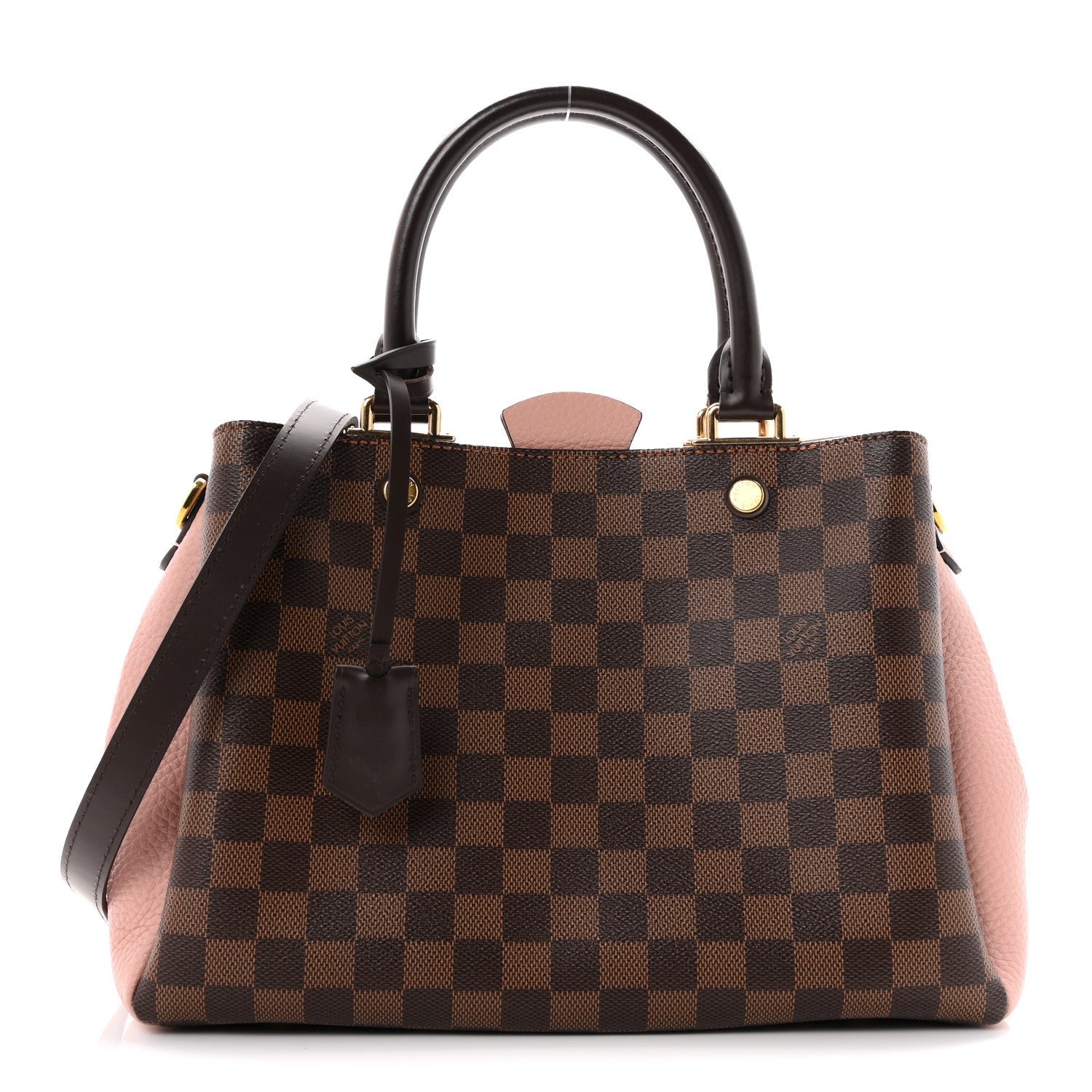 Louis Vuitton Damier Ebene Cuir Taurillon Brittany Magnolia