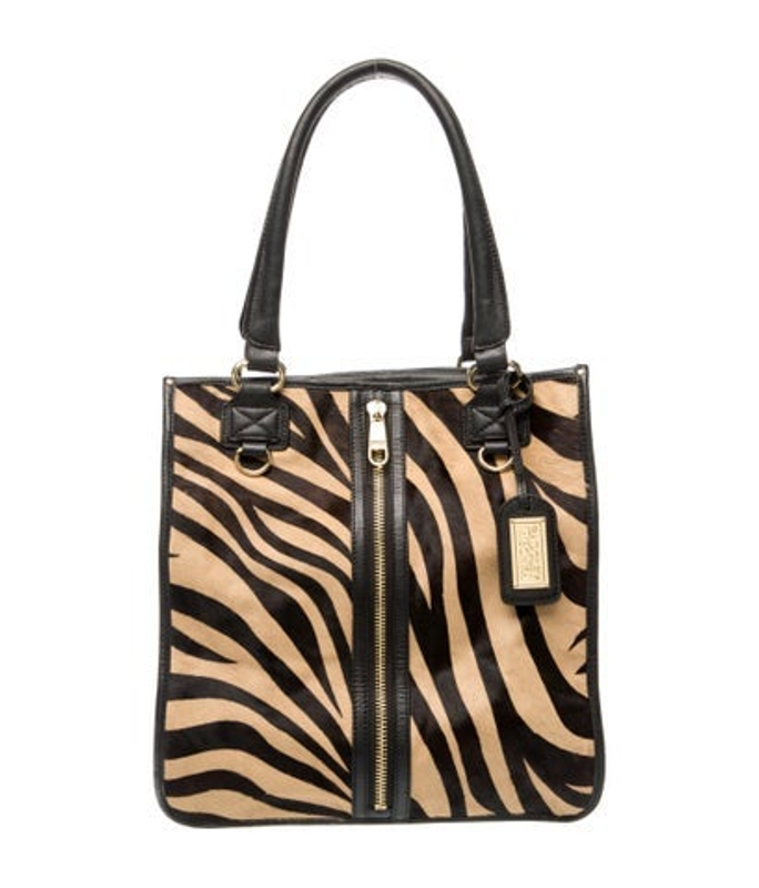 Badgley Mischka Mischka Ponyhair Top Handle Bag