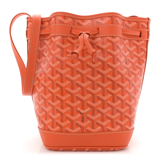 Goyard Goyardine Petit Flot Bucket Bag PM Orange