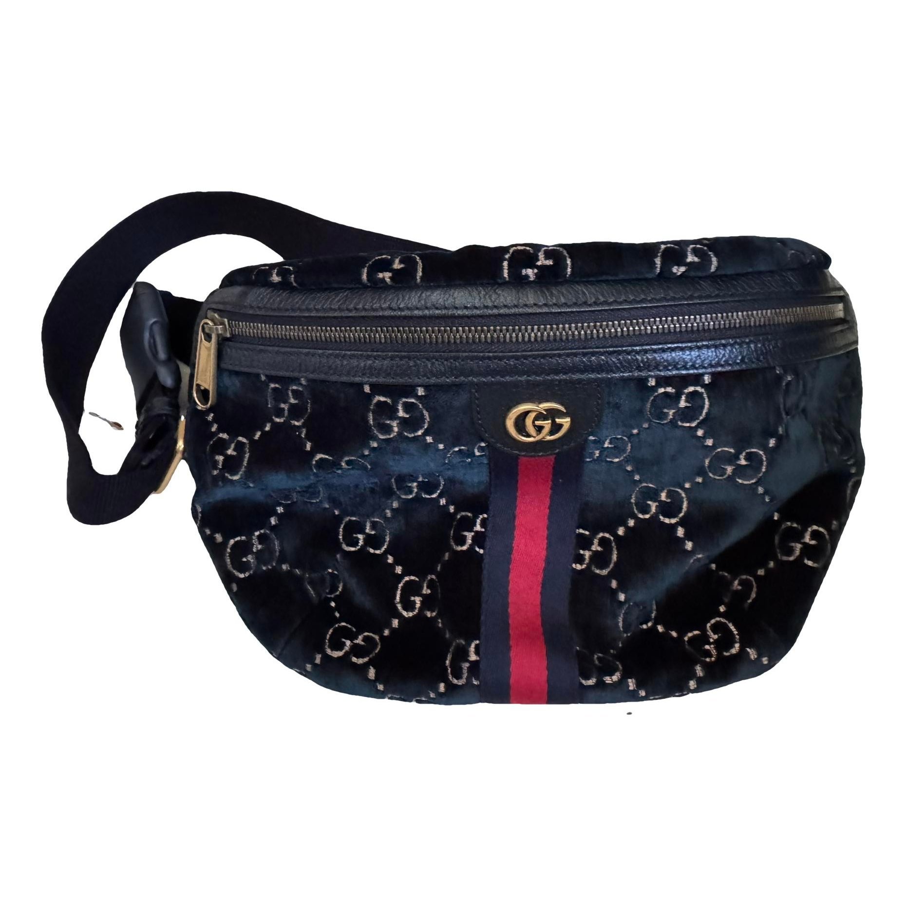 Coco capitán velvet crossbody bag