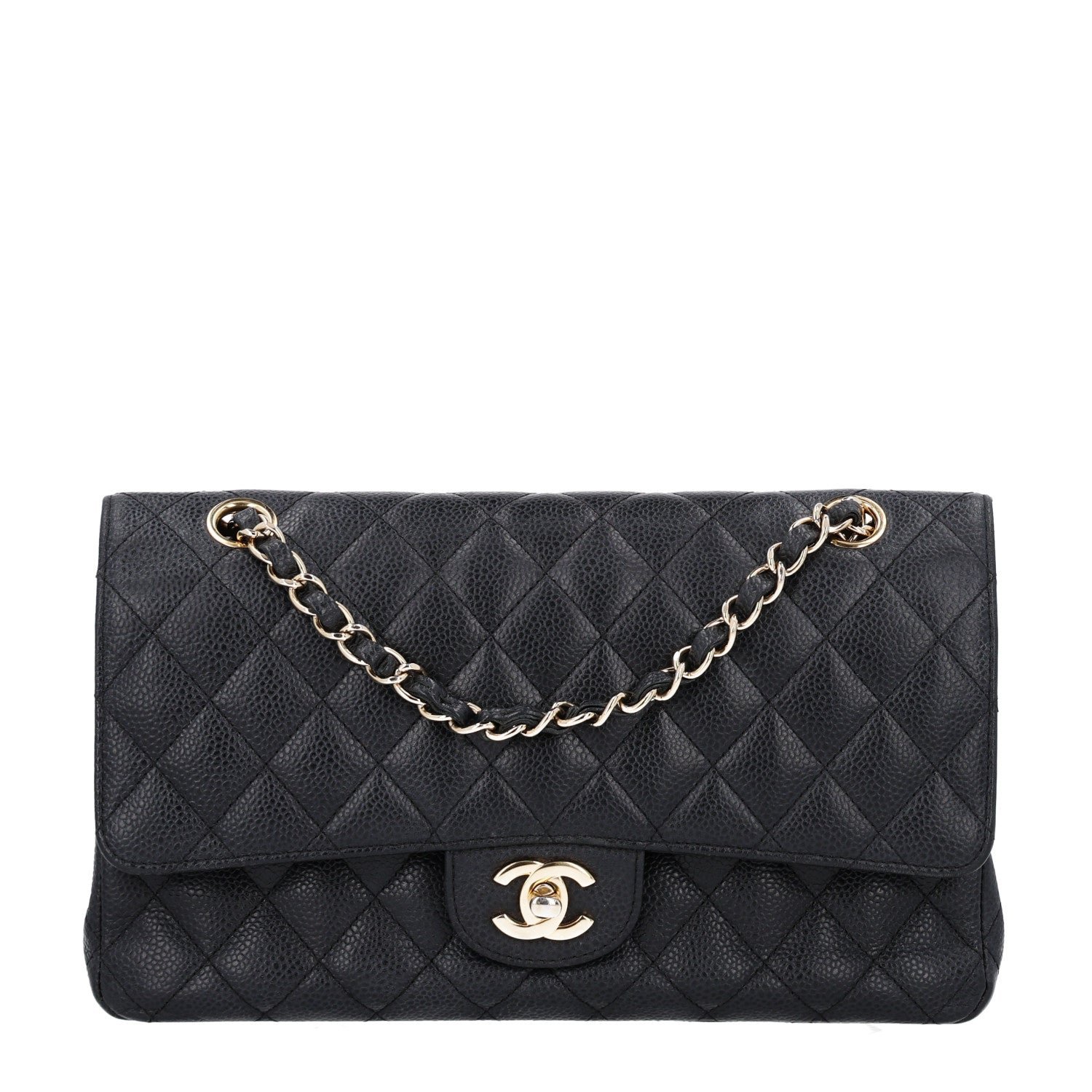 Chanel Caviar Quilted Medium Double Flap Black