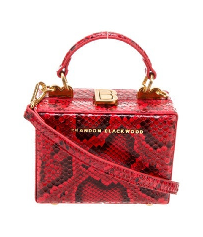Brandon Blackwood Blackwood Embossed Leather Top Handle Bag