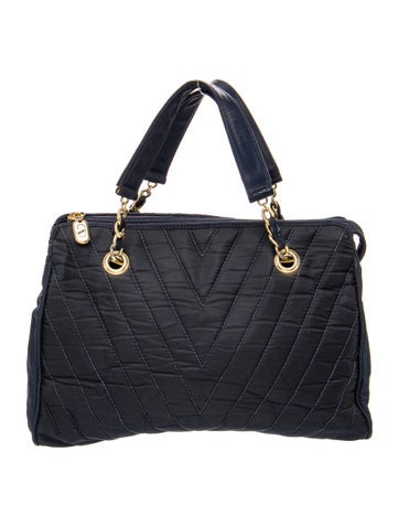 Nylon Top Handle Bag Vintage