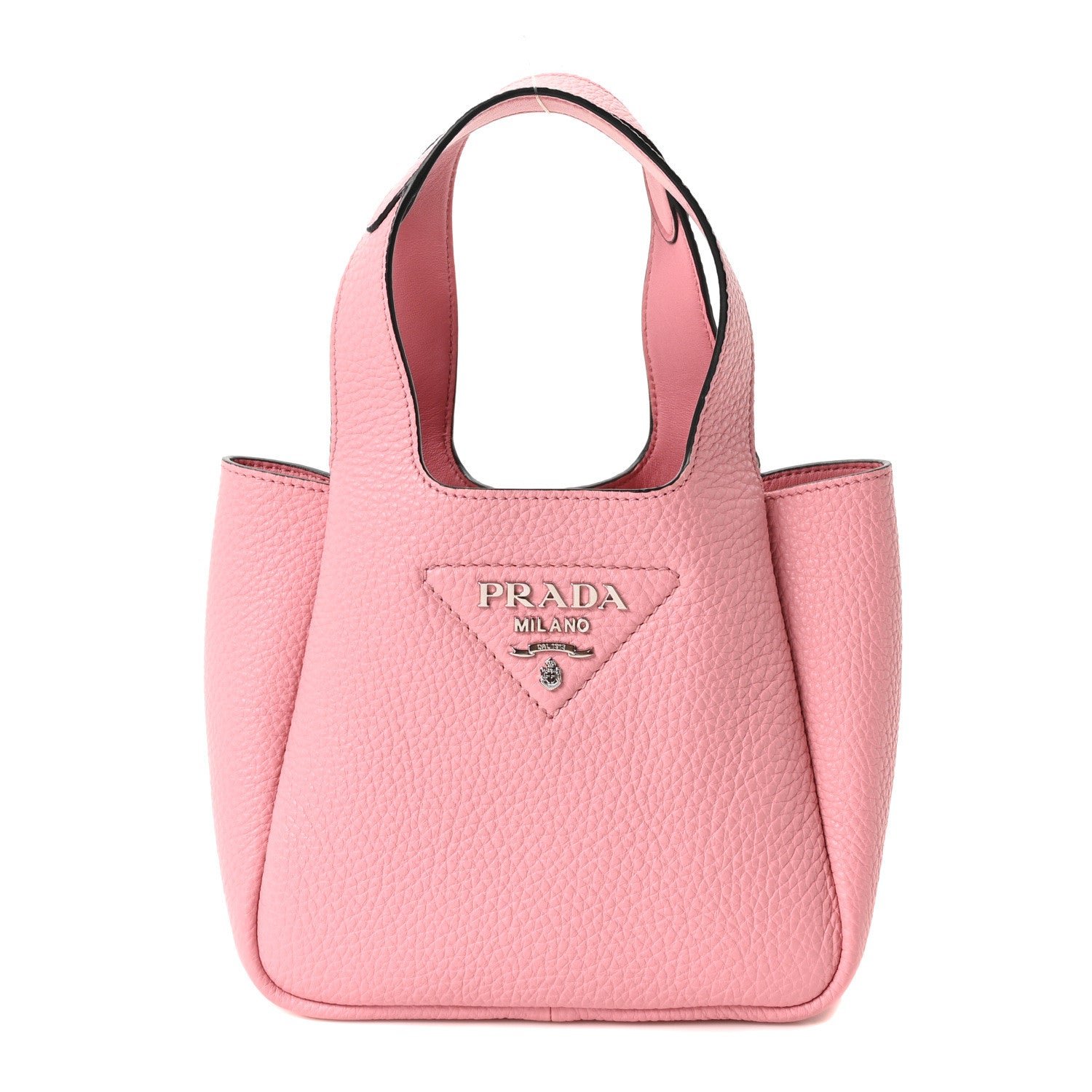 Prada Vitello Daino Soft Mini Dynamique Tote Petalo