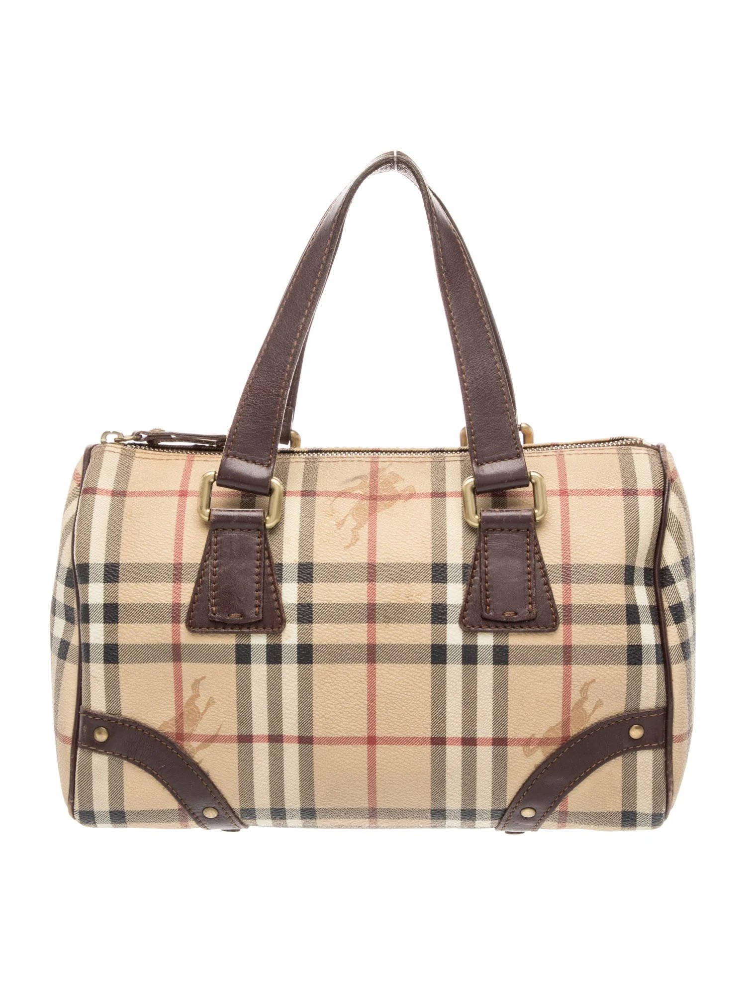 Haymarket Check Top Handle Bag
