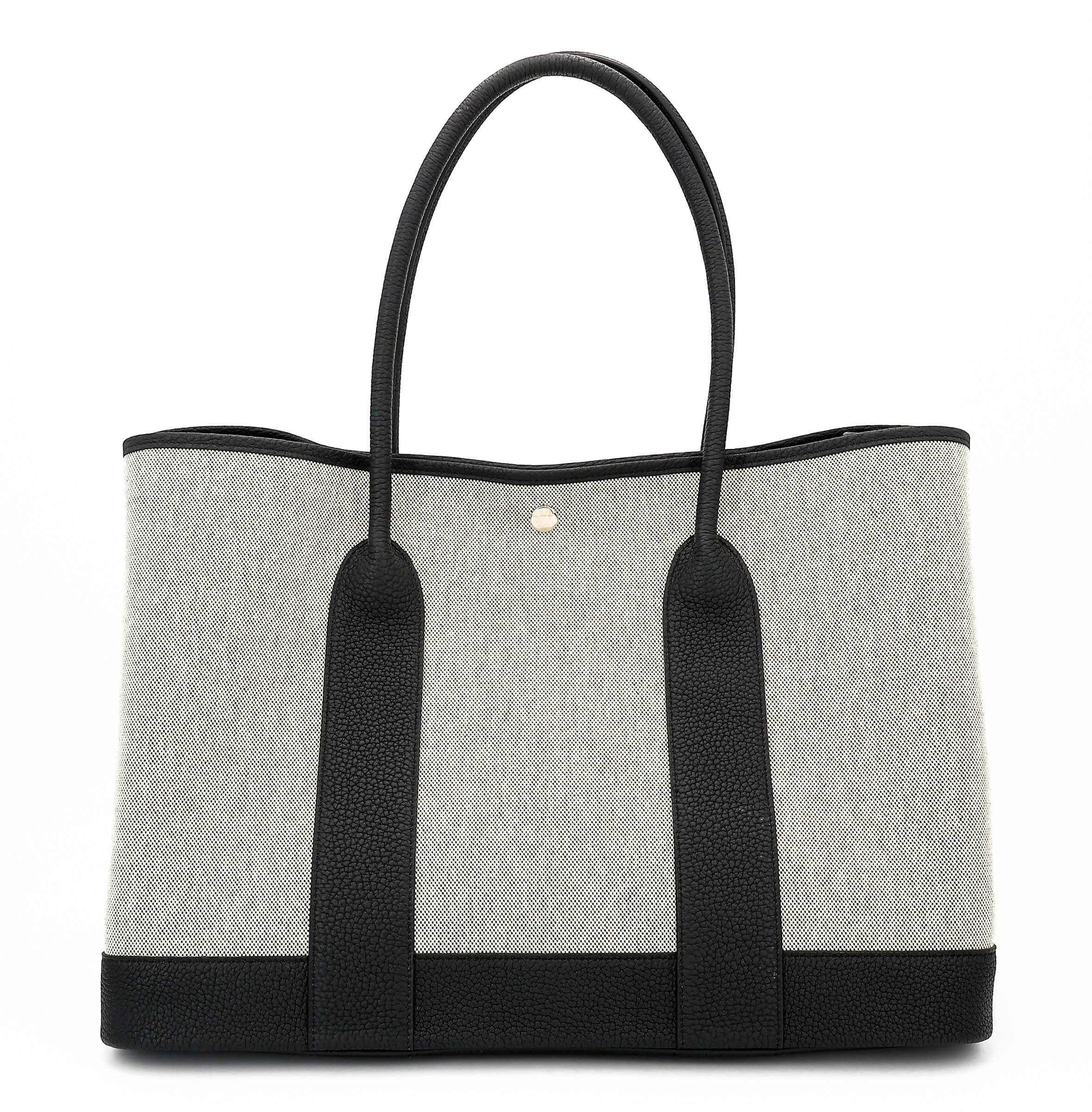 Unused ( Rank NS ) HERMÈS Garden Party 41 Noir (89) Negonda Toile H canvas Palladium hardware K (2025)