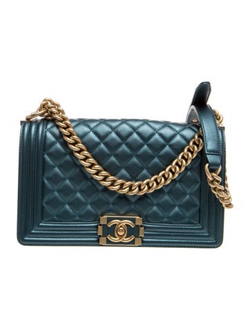Iridescent Medium Boy Bag