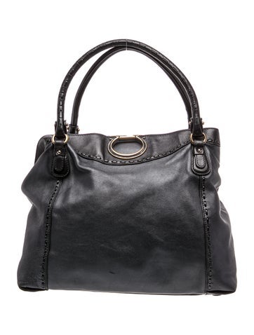 Leather Top Handle Bag