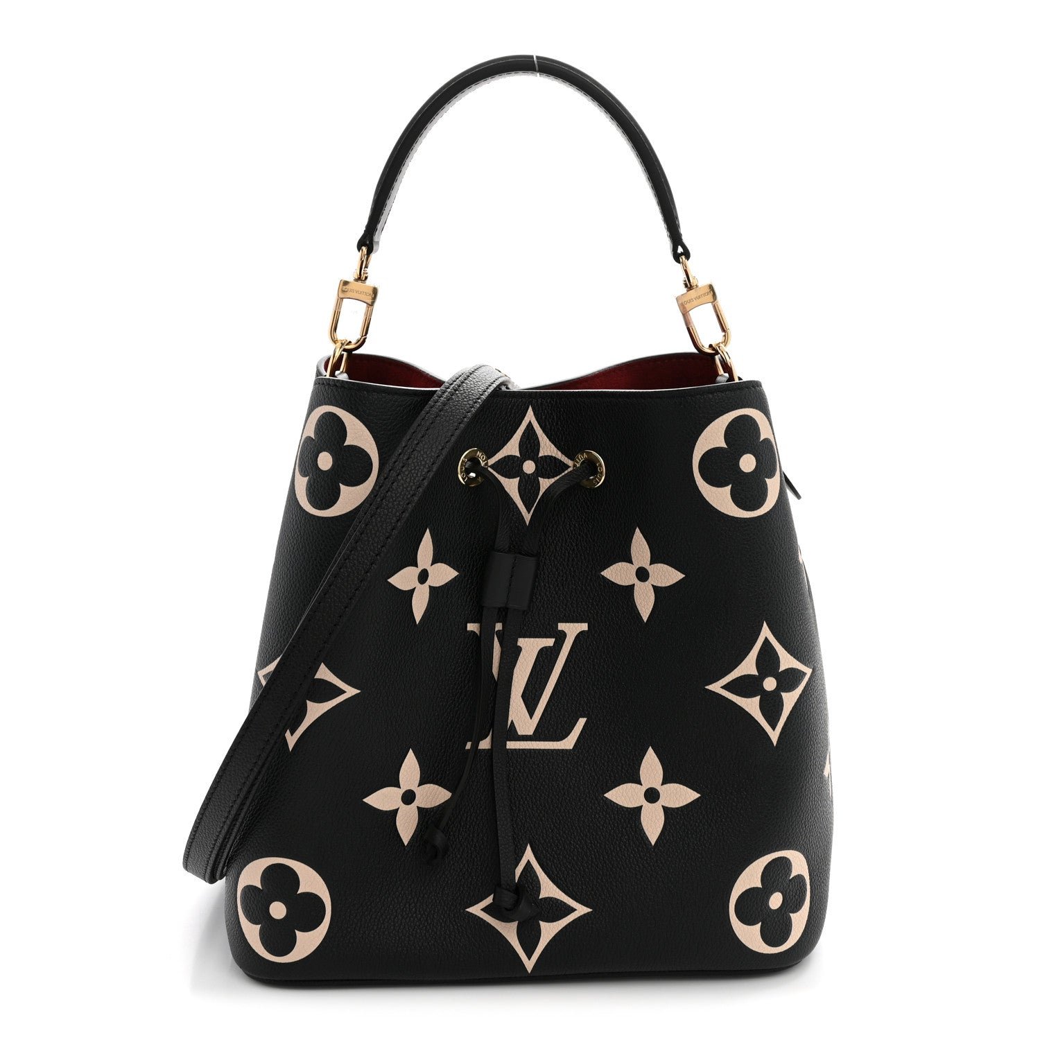 Louis Vuitton Empreinte Monogram Giant Neonoe MM Black Beige