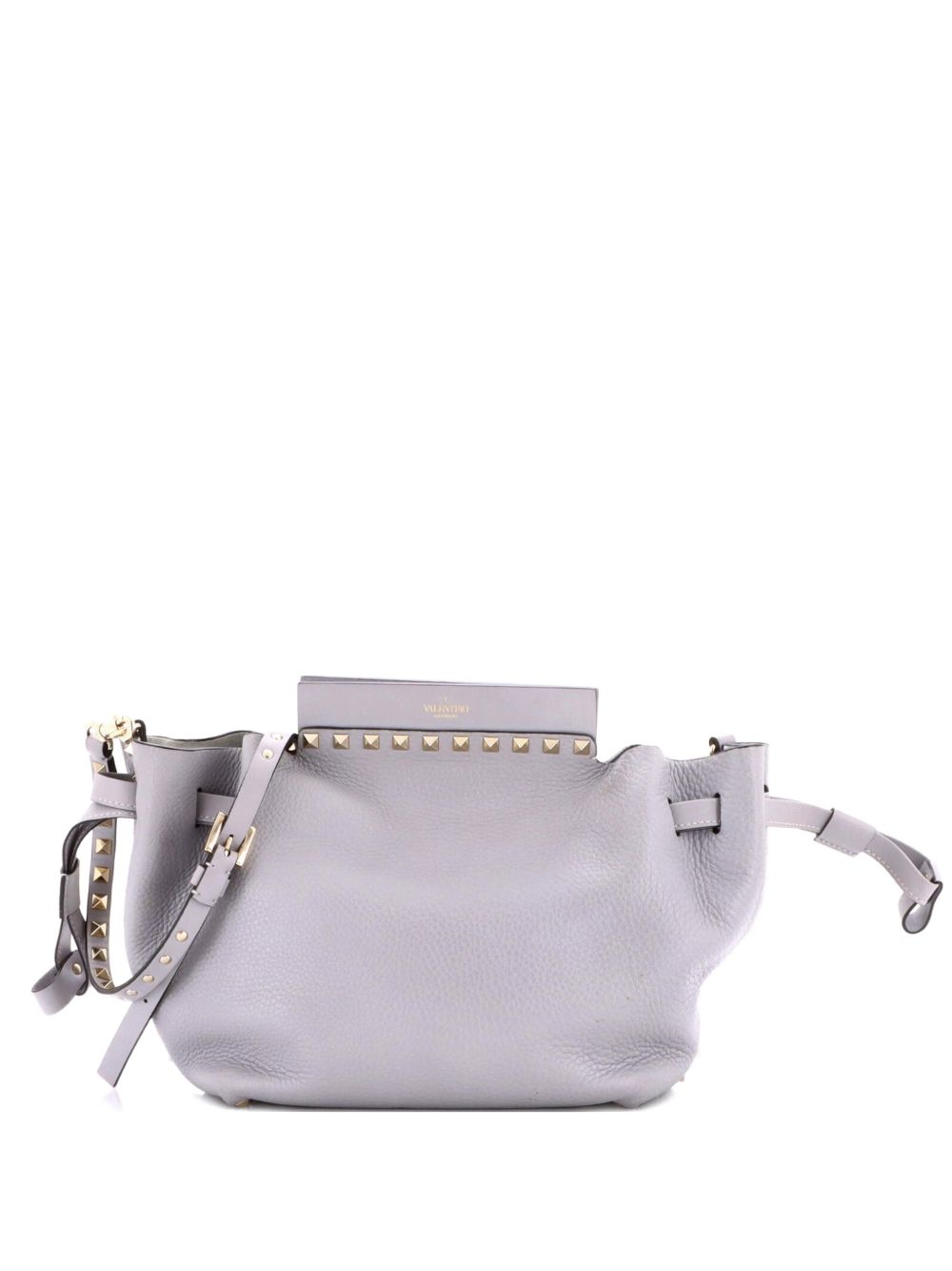 Valentino Garavani Rockstud Drawstring Leather Small crossbody bag