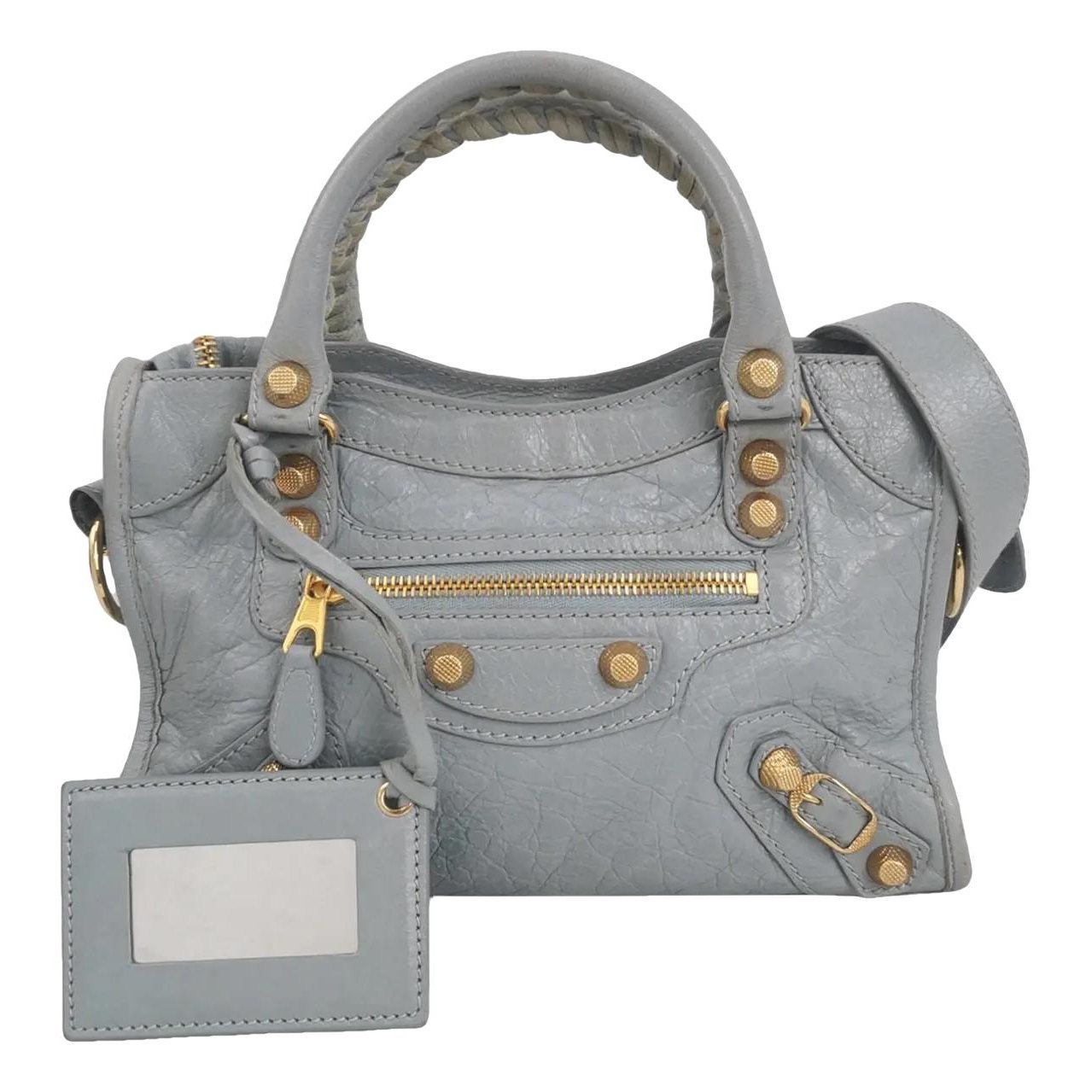 Classic Metalic leather handbag