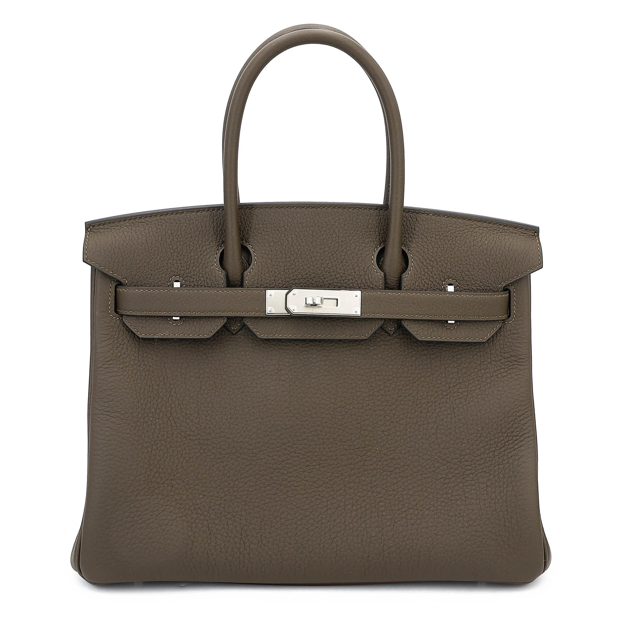 Brand New ( Rank N ) HERMÈS Birkin 30 Vert Loden (V8) Togo Palladium hardware G (2026)