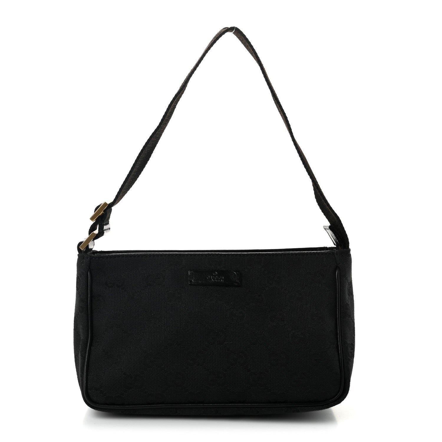 Gucci Monogram Shoulder Bag  Black