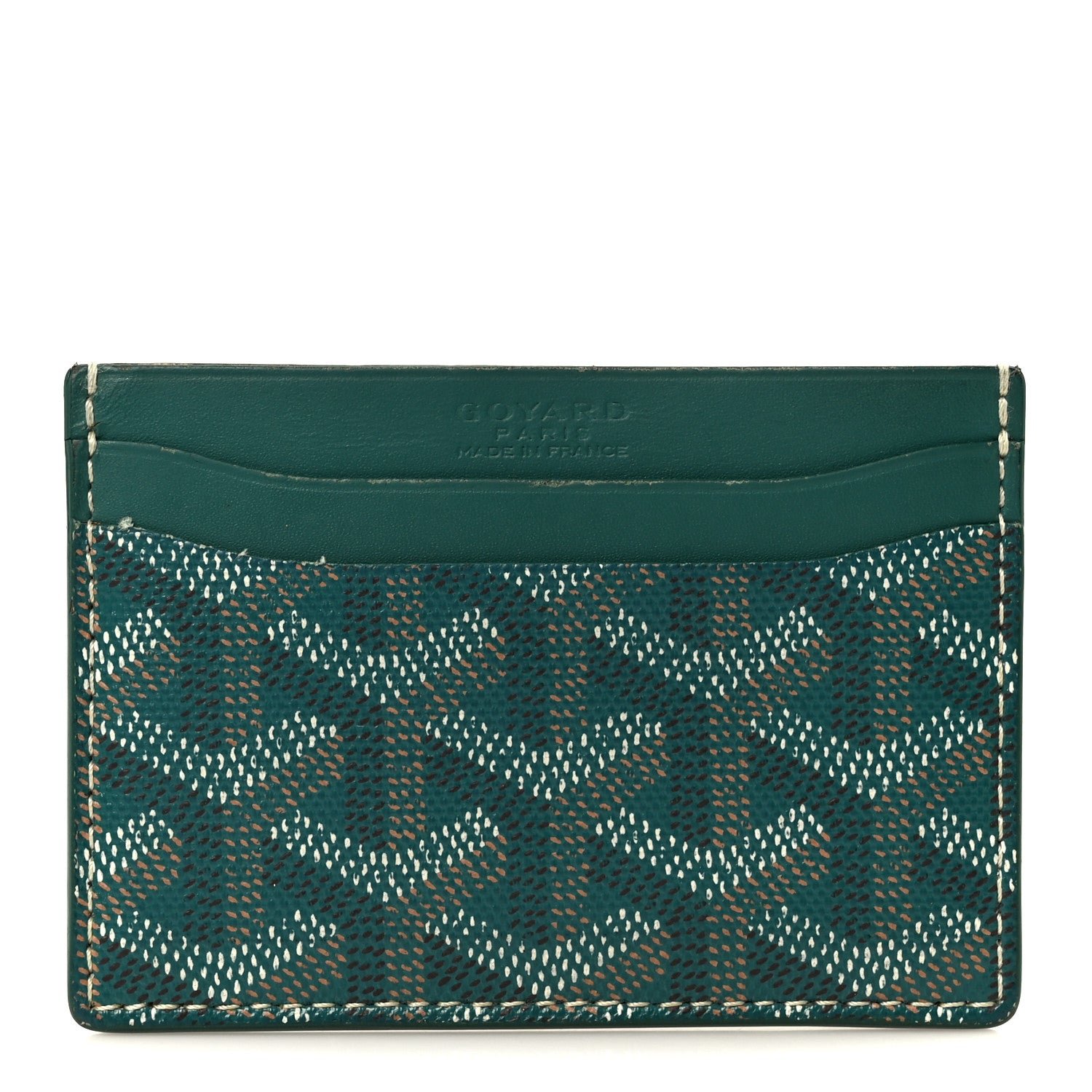 Goyard Goyardine Saint Sulpice Card Holder Green