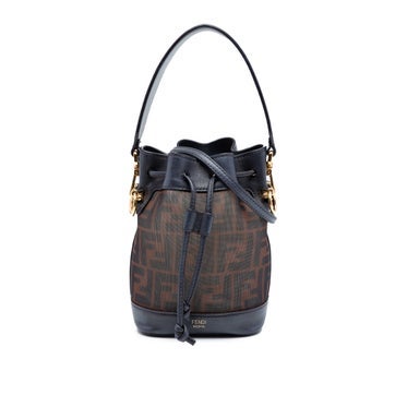 Kid Mohair Mini Zucca Mesh Mon Tresor Bucket Bag