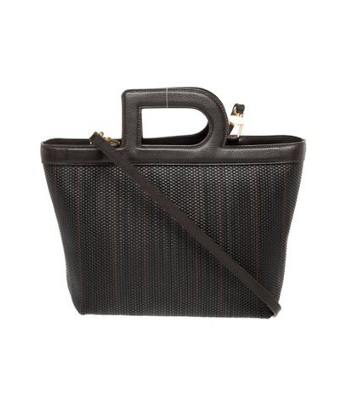 Delvaux Leather Toile De Cuir