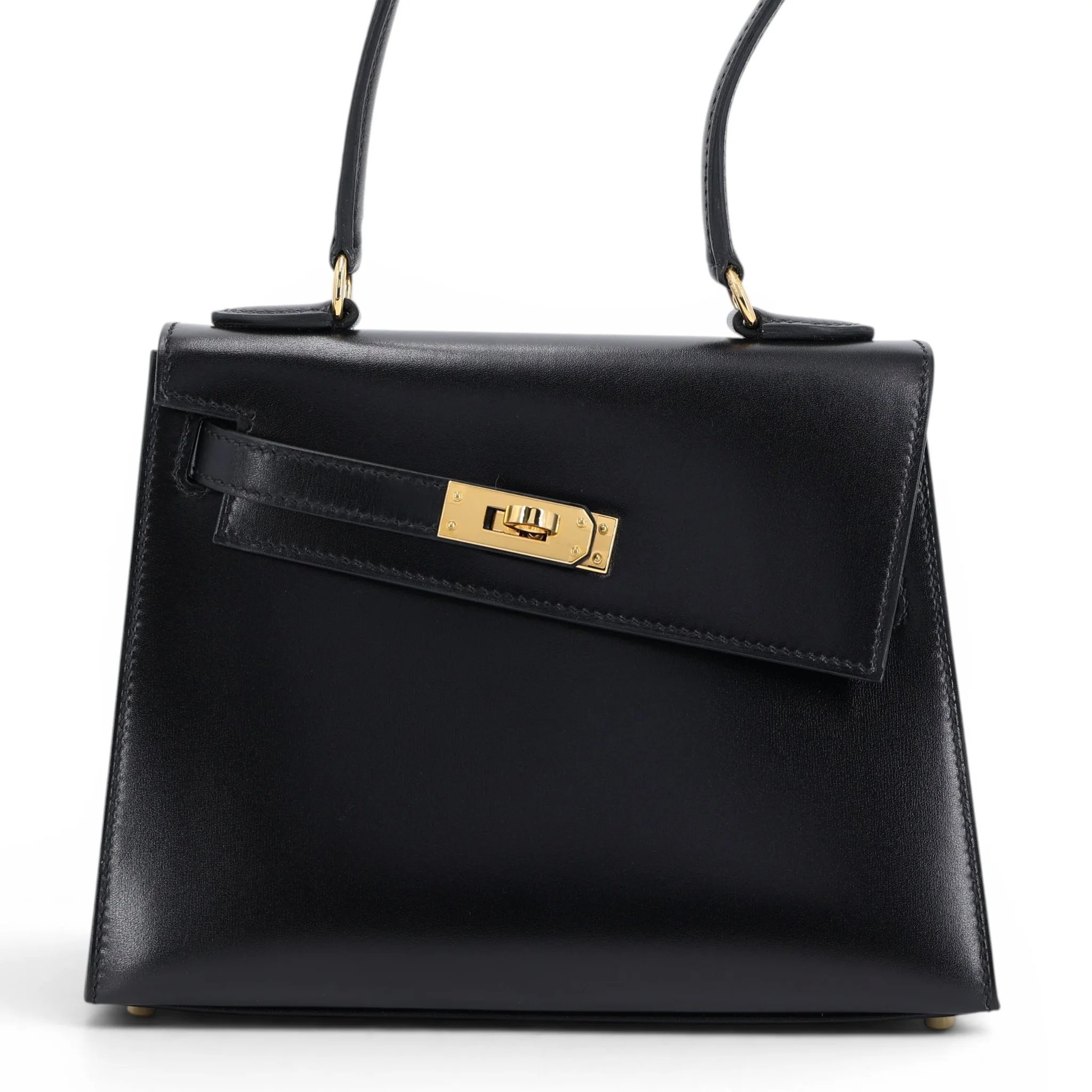 Hermes Limited Edition Kelly 20 en Desordre Noir (89) Box-calf Gold hardware B (2023)