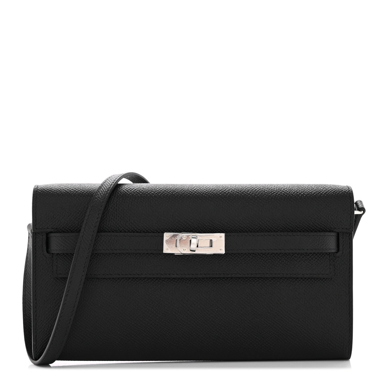 Hermes Epsom Kelly Wallet To Go Black