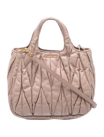 Miu Miu Leather Top Handle Bag