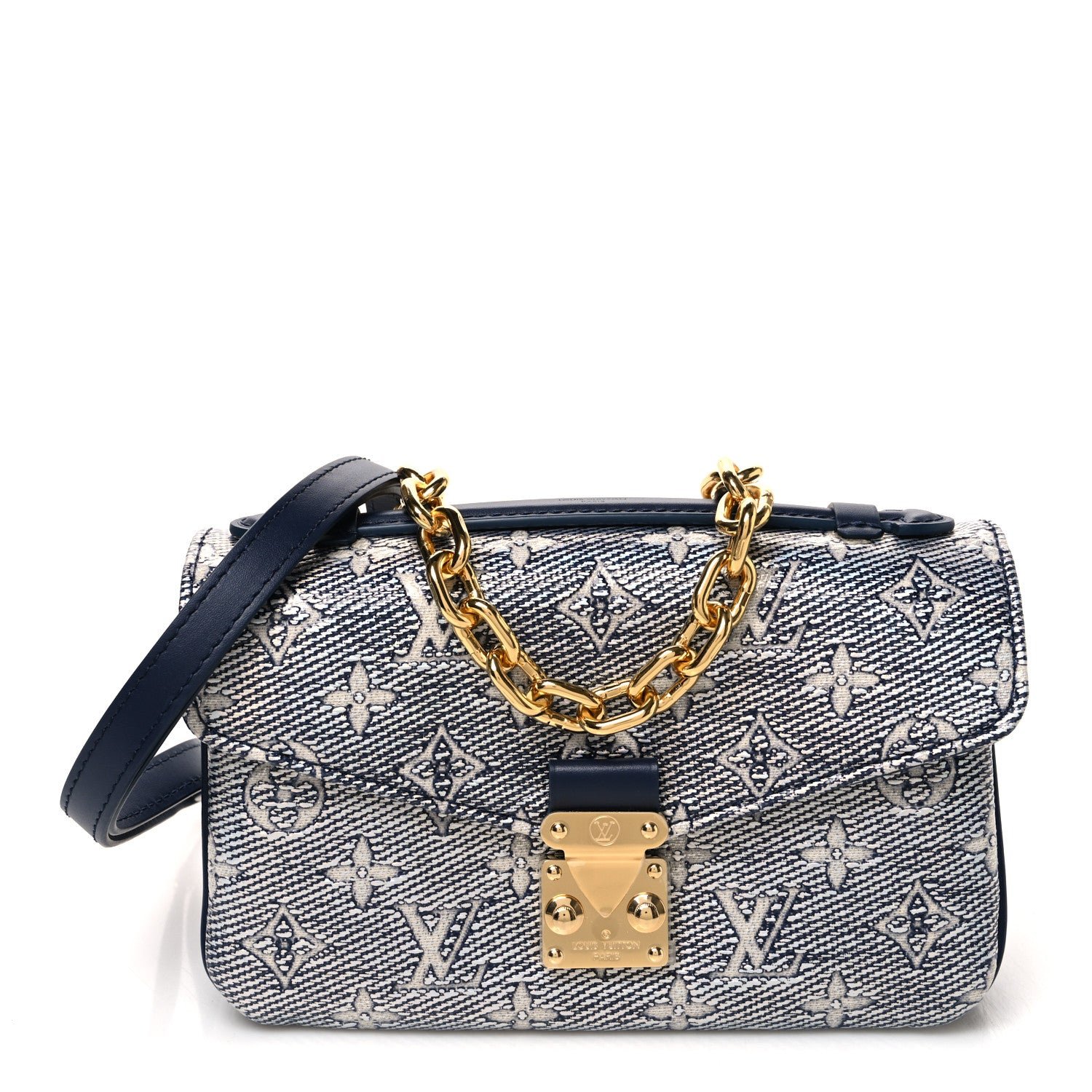 Louis Vuitton Monoglam Pochette Metis East West Blue