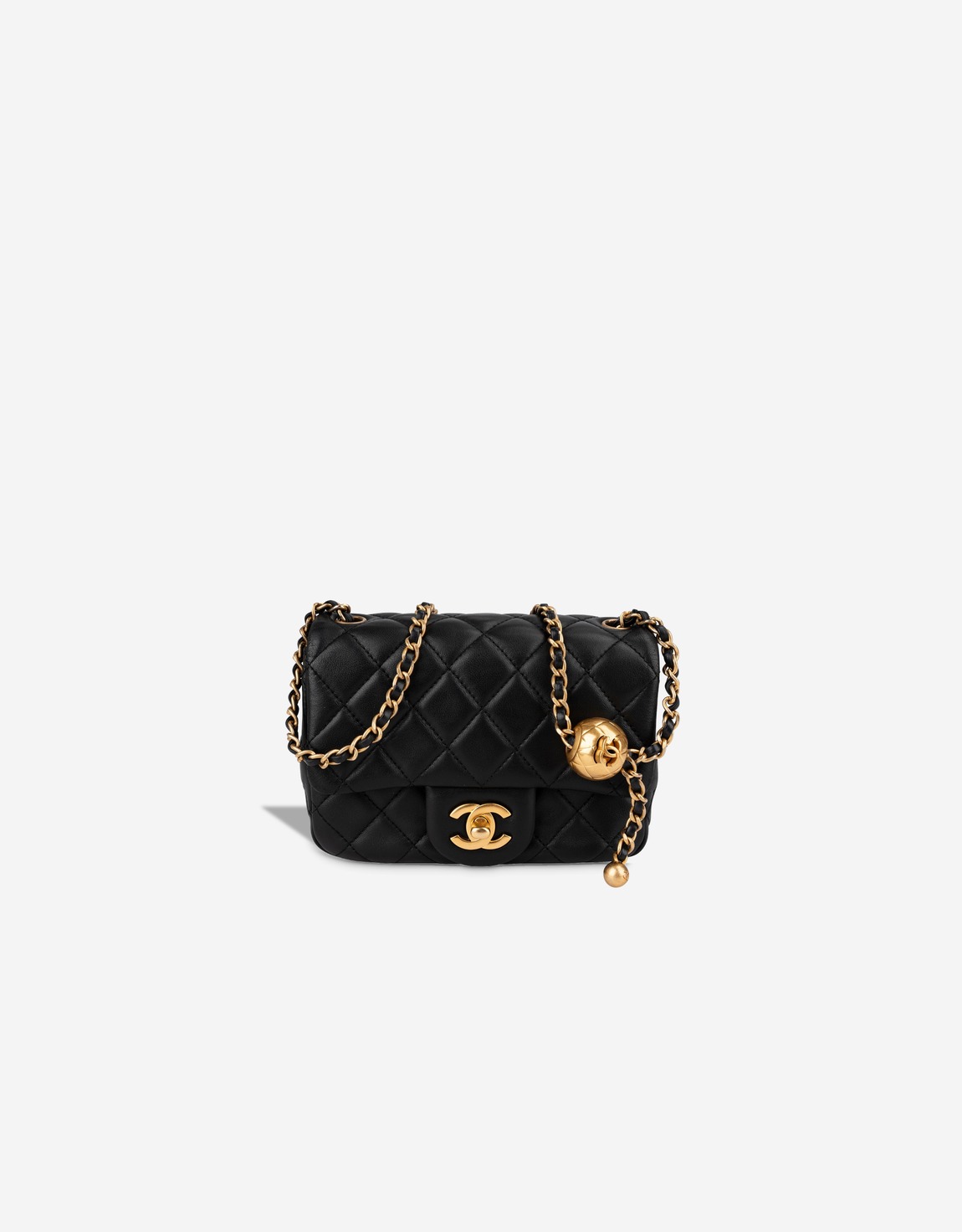 
		Timeless Pearl Crush Mini Square Lamb Black    