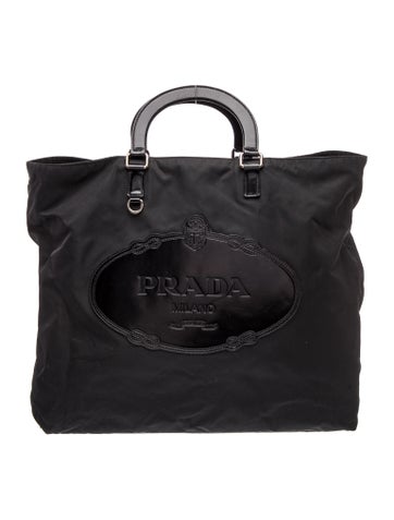Tessuto Nylon Top Handle Bag
