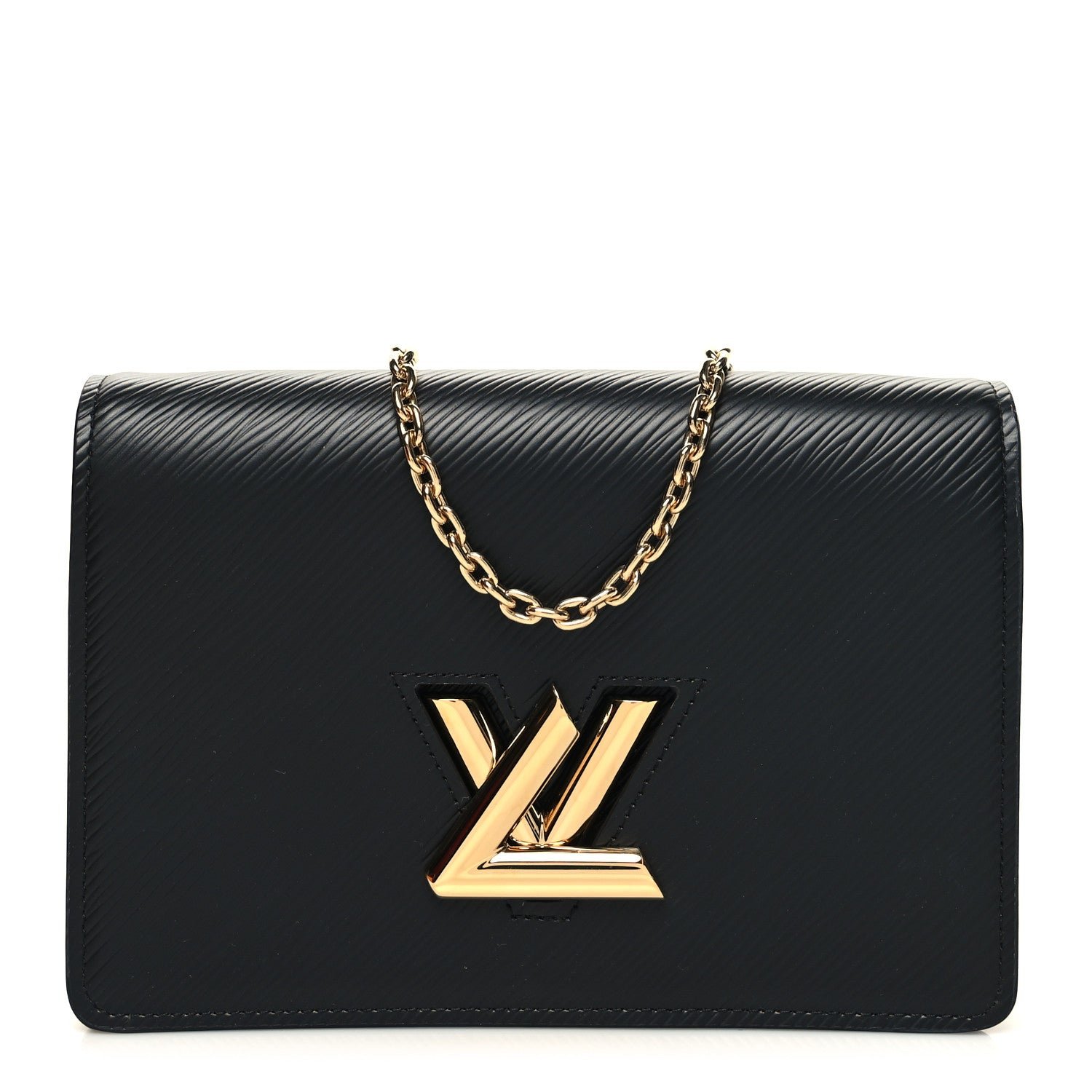 Louis Vuitton Epi Twist Belt Chain Wallet Black