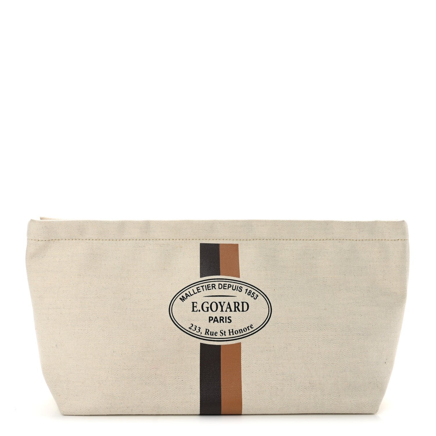 Goyard Canvas Necessaire Organizer Pouch Off White