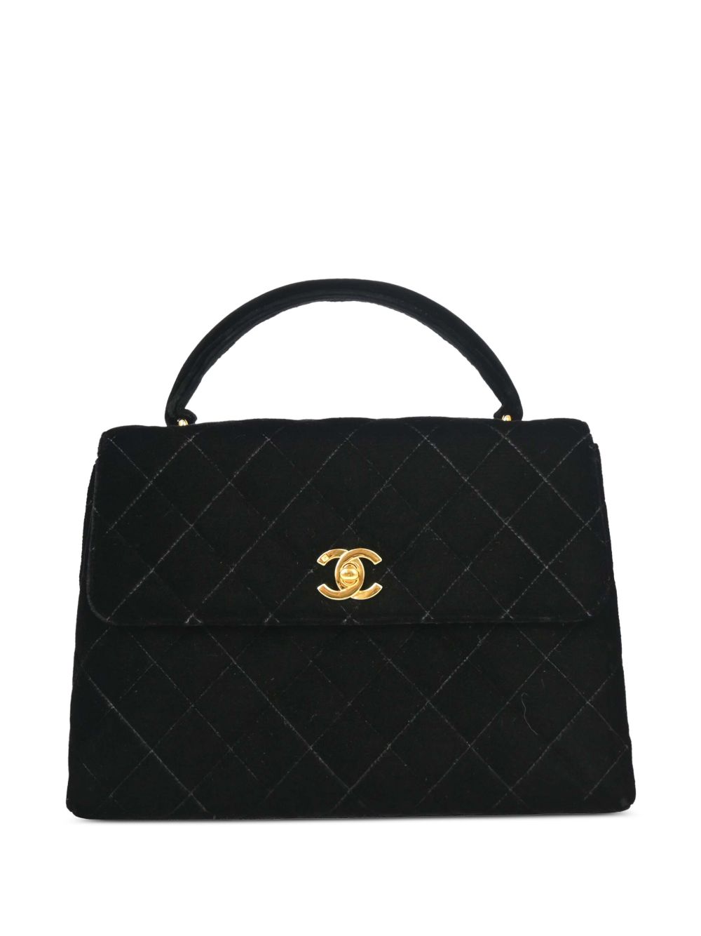 1997 diamond-quilting top handle bag