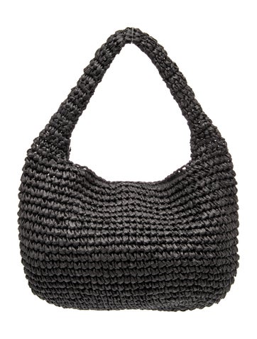 Raffia Top Handle Bag