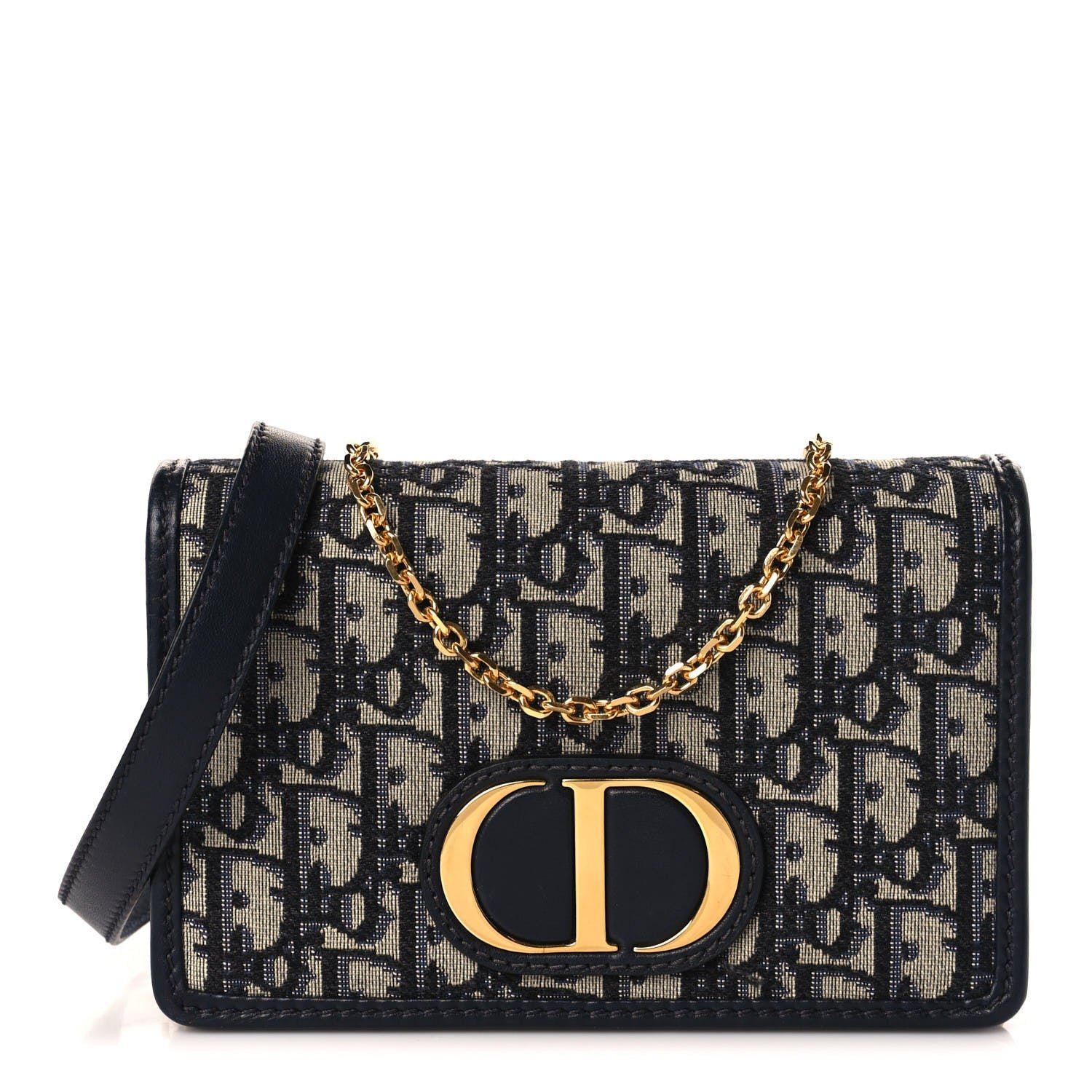 Dior Oblique 30 Montaigne 2-In-1 Pouch Blue