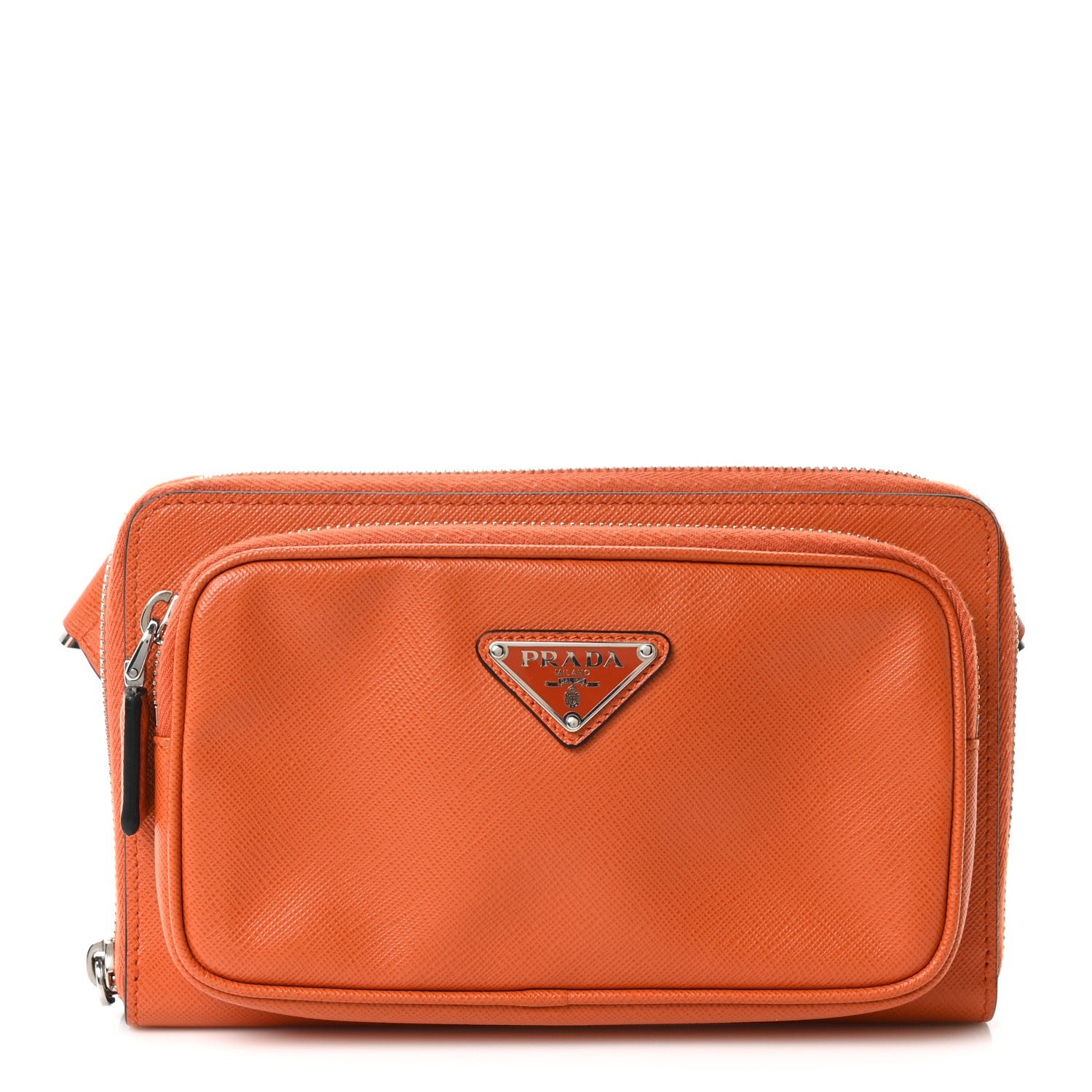 Prada Saffiano Belt Bag Papaya
